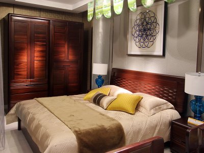 實木床&實木衣柜